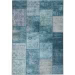 Vero Flora Blå 160x230 cm Patchwork Matta