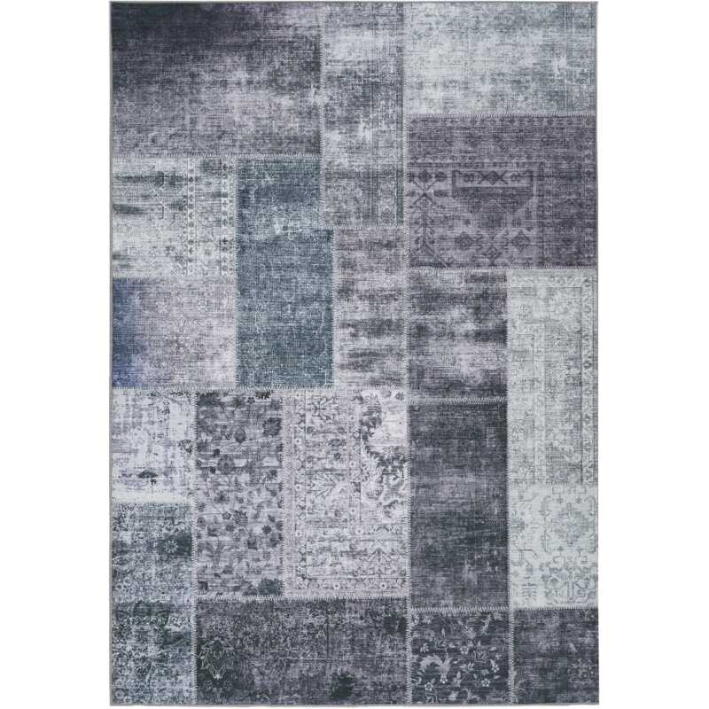 Vero Rosso Grå 160x230 cm Patchwork Matta Vero Rosso Grå 160x230 cm Patchwork Matta