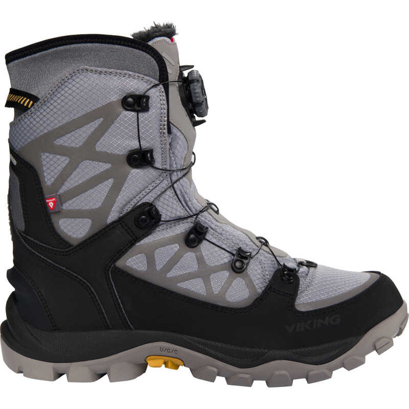 Viking Footwear Unisex Constrictor III High Waterproof Boa Grey/Black Viking Footwear Unisex Constrictor III High Waterproof Boa Grey/Black