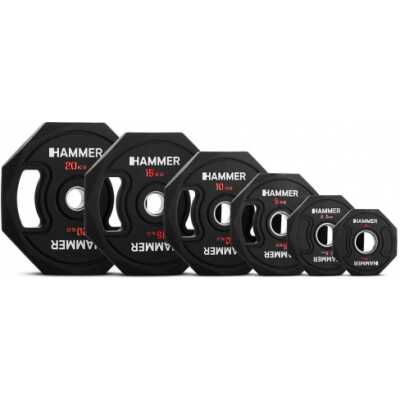 Viktset 107,5 kg Hammer Octagon viktskivor