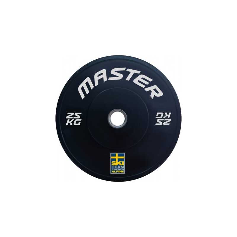 Viktskiva Master Fitness SkiTeam Bumperplate 25,0 kg Viktskiva Master Fitness SkiTeam Bumperplate 25,0 kg