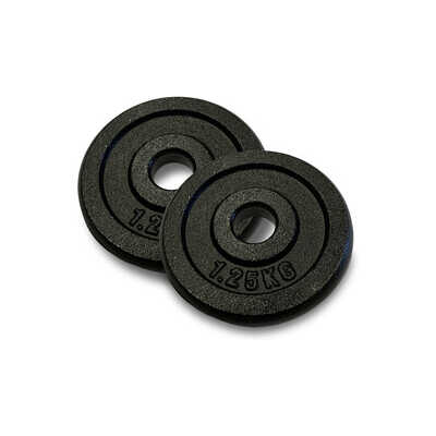 Viktskivor Metall, 25 mm, 2 x 1.25 kg