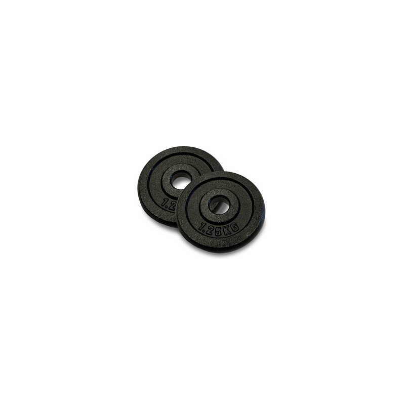 Viktskivor Metall, 25 mm, 2 x 1.25 kg