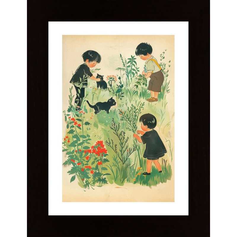 Vintage Kids Magazine Poster