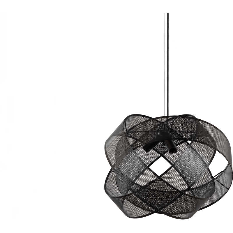 WOOOD EXCLUSIVE Arie taklampa, rund - svart metall