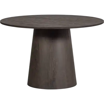 WOOOD Maan matbord, runt - mörkbrun MDF
