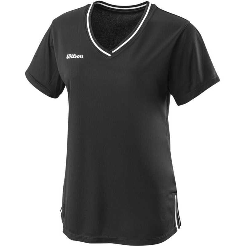 Wilson Team II V-Neck T-shirt Dam Svart Wilson Team II V-Neck T-shirt Dam Svart