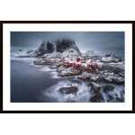 Winter Lofoten Islands Poster