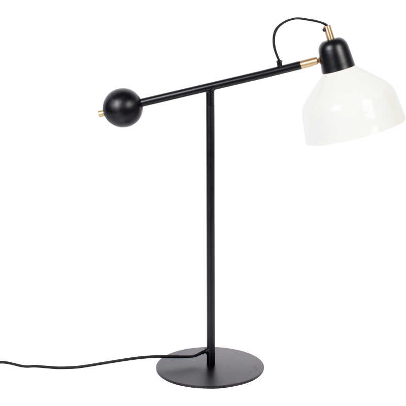 ZUIVER Skala skrivbordslampa - vit och svart järn ZUIVER Skala skrivbordslampa - vit och svart järn
