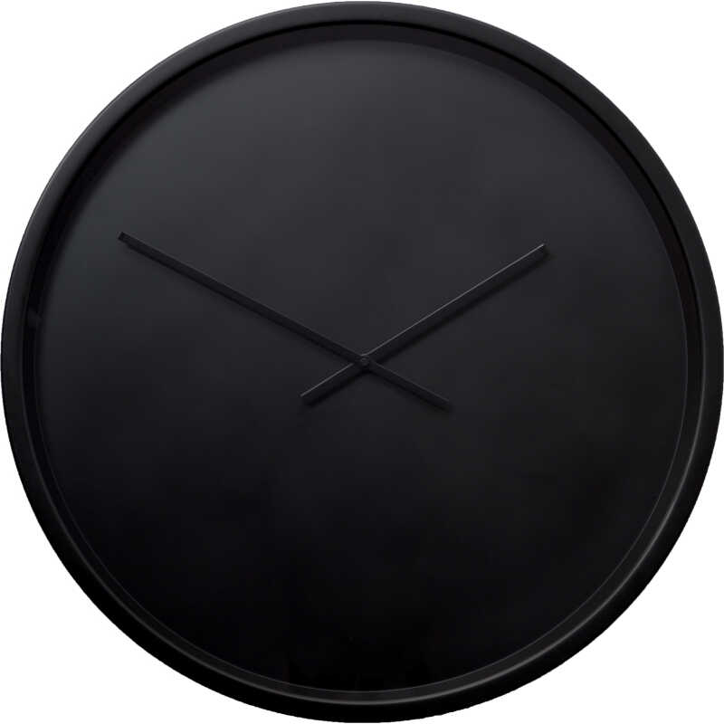 ZUIVER Time Bandit väggklocka, rund - svart stål ZUIVER Time Bandit väggklocka, rund - svart stål