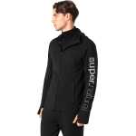 super.natural Men's Alpine Hooded Jacket Jet Black