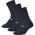 2XU Crew Socks 3 Pack Black/White