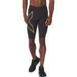 2XU Men's MCS Run Compression Shorts Black/Gold Reflective