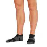 2XU Vectr Light Cushion No Show Sock Black/Titanium