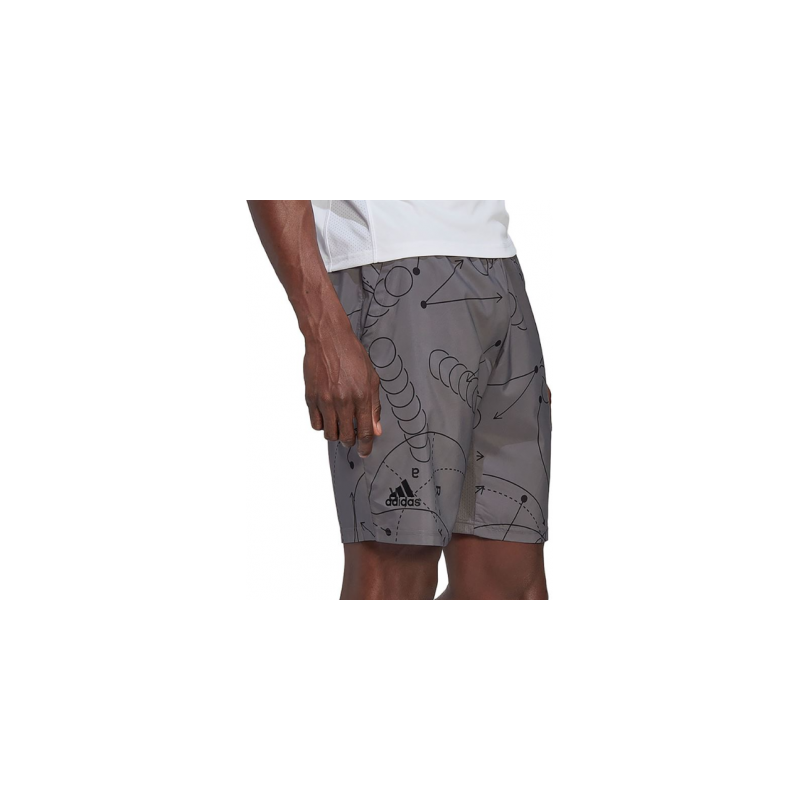 ADIDAS Club Graphic Shorts Grey Mens