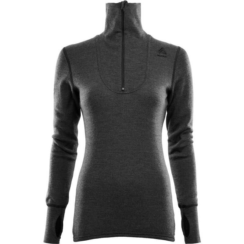Aclima DoubleWool Polo with Zip Woman Marengo/Jet Black Aclima DoubleWool Polo with Zip Woman Marengo/Jet Black