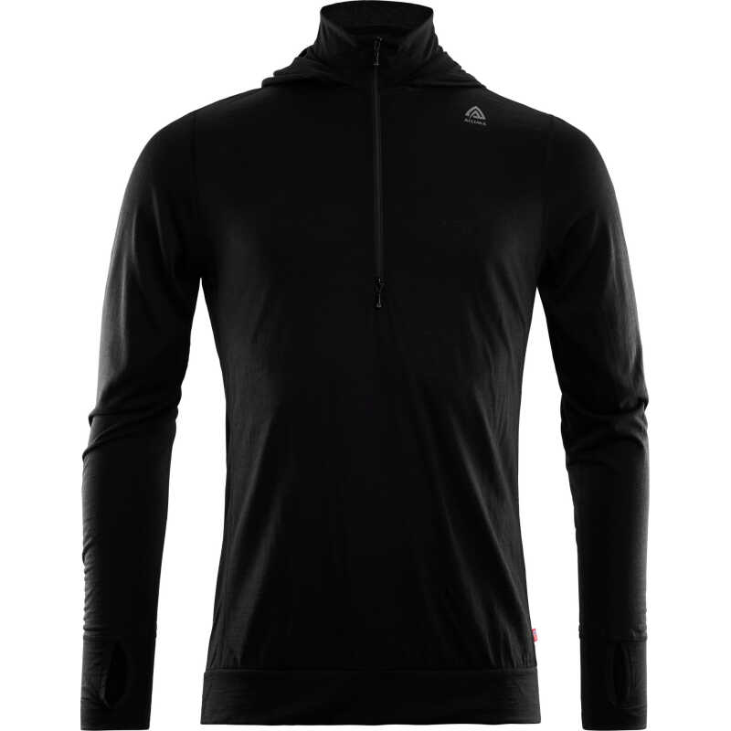 Aclima LightWool Hoodie Man Jet Black Aclima LightWool Hoodie Man Jet Black