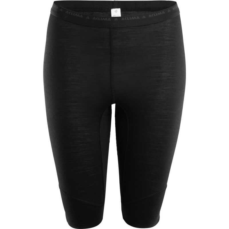 Aclima LightWool Shorts Long Women Jet Black