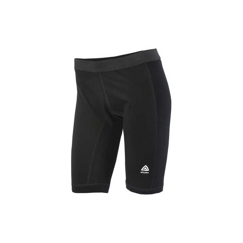 Aclima WarmWool Long Shorts W/Windstop Woman Jet Black Aclima WarmWool Long Shorts W/Windstop Woman Jet Black