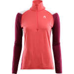 Aclima Women's LightWool Reinforced Mockneck Baked Apple/Zinfandel/Nature