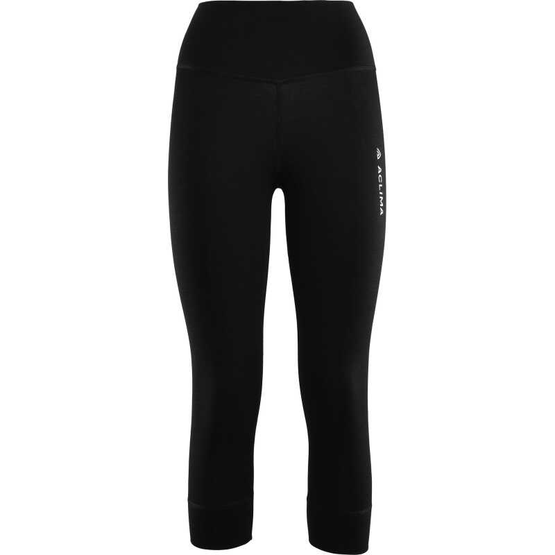 Aclima Women's WarmWool 3/4 Longs Jet Black Aclima Women's WarmWool 3/4 Longs Jet Black