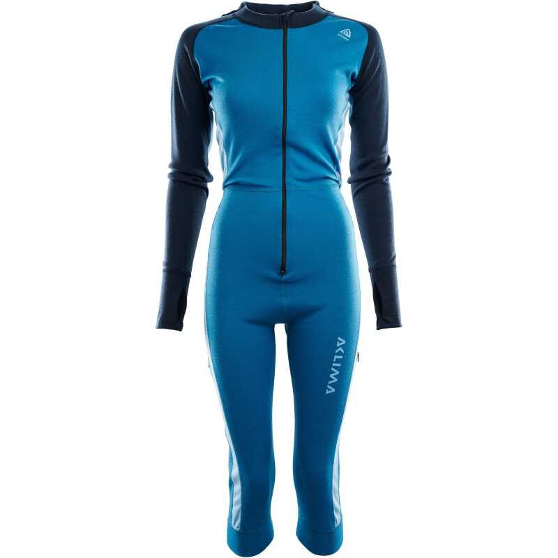 Aclima Women's WarmWool Overall 3/4 Blue Sapphire(Navy Blazer/Azu. Aclima Women's WarmWool Overall 3/4 Blue Sapphire(Navy Blazer/Azu.