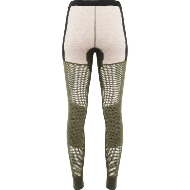 Aclima Women's WoolNet Hybrid Longs Olive Night/Beige Melange/Jet Black Aclima Women's WoolNet Hybrid Longs Olive Night/Beige Melange/Jet Black