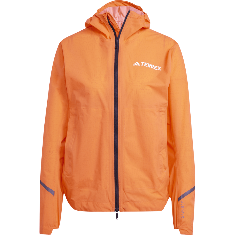 Adidas Women's Terrex Xperior 2.5L Light RAIN.RDY Jacket Semi Impact Orange