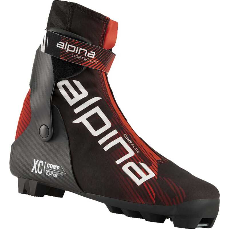 Alpina Unisex Comp Skate Black/Red Alpina Unisex Comp Skate Black/Red