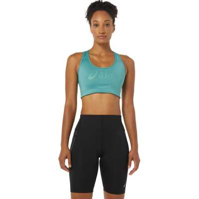 Asics Women's Core Asics Logo Bra Sage/Sage