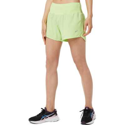 Asics Women's Road 3.5in Short Lime Green