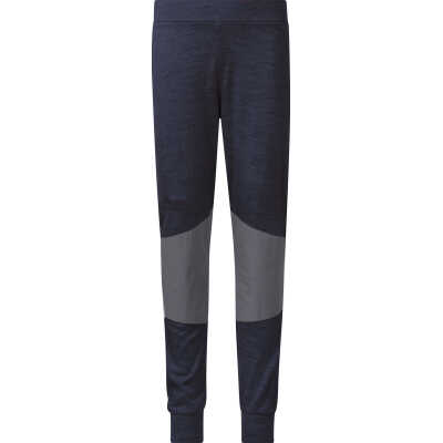 Bergans Kids' Myske Wool Pant Navy Melange/Solid Dark Grey