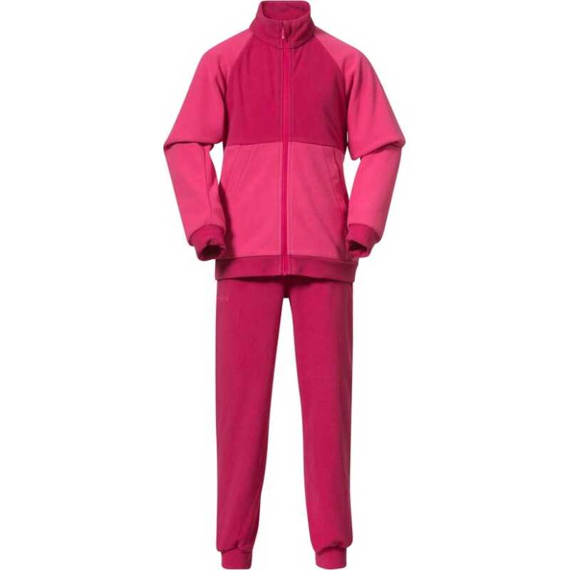 Bergans Kids' Småd⌀l V5 Longzip Set Raspberry Pink/Raspberry Red Bergans Kids' Småd⌀l V5 Longzip Set Raspberry Pink/Raspberry Red