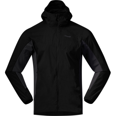 Bergans Men's Rabot Light Windbreaker Jacket Black/Dark Shadow Grey