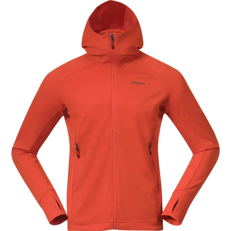 Bergans Men's Rabot Merino Tech Midlayer Hoodie Lava