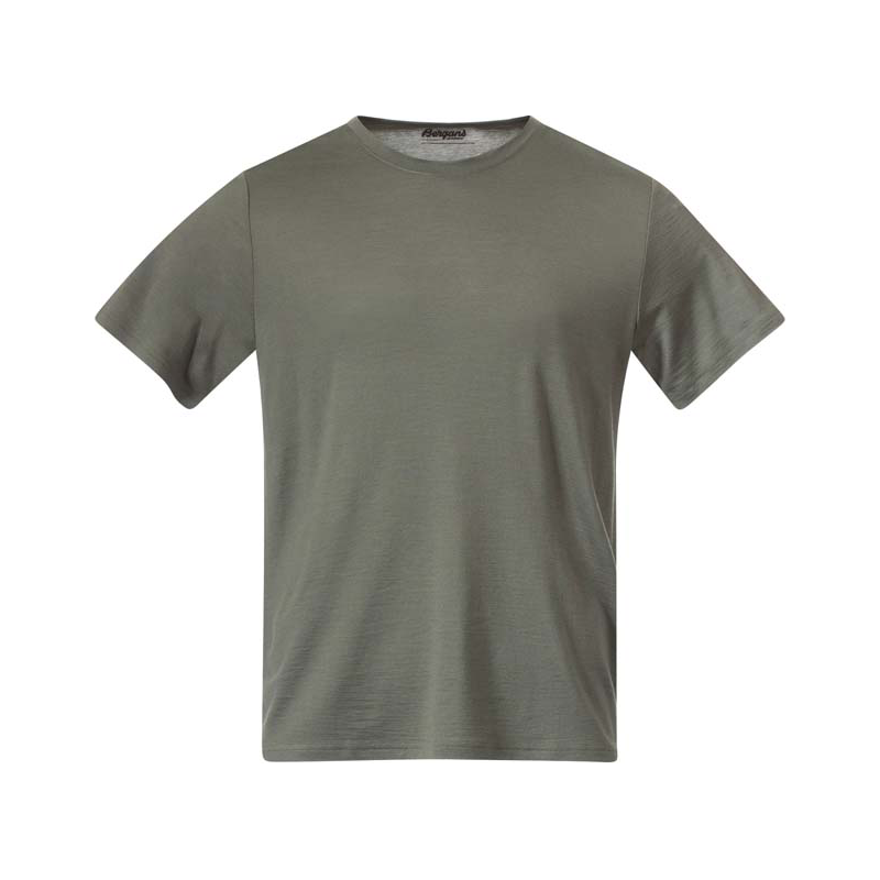 Bergans Men's Whenever Merino Tee Green Mud Bergans Men's Whenever Merino Tee Green Mud