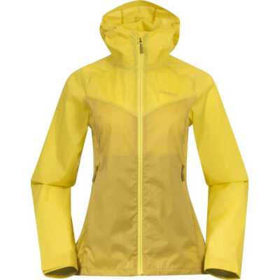 Bergans Women's Microlight Jacket Light Olive Green/Pineapple