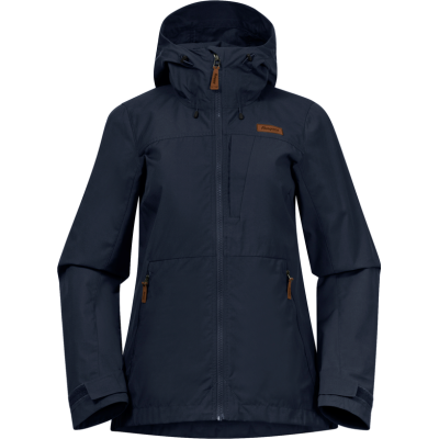 Bergans Women's Nordmarka Leaf Light Wind Jacket Navy Blue