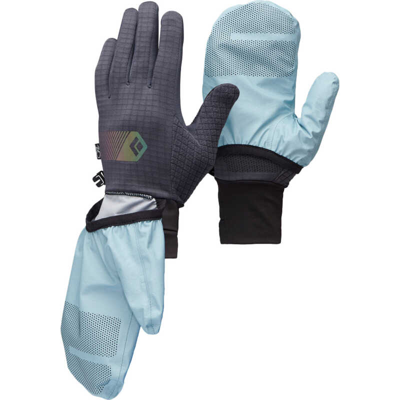 Black Diamond Gridtech Storm Hood Gloves Carbon-Glacier