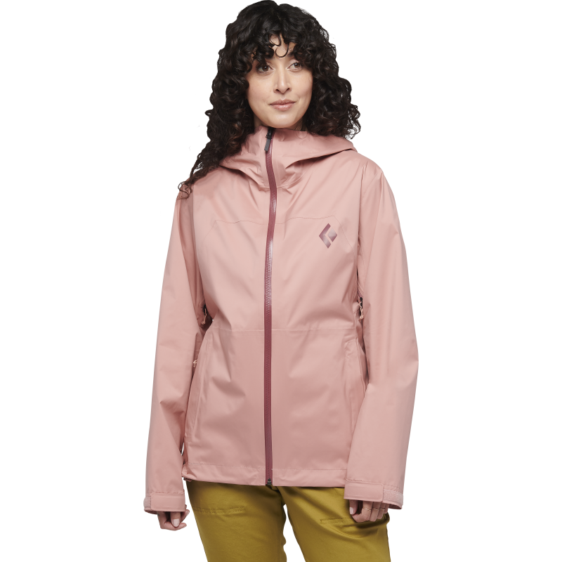Black Diamond Women's StormLine Stretch Rain Shell Jacket Chalk Pink