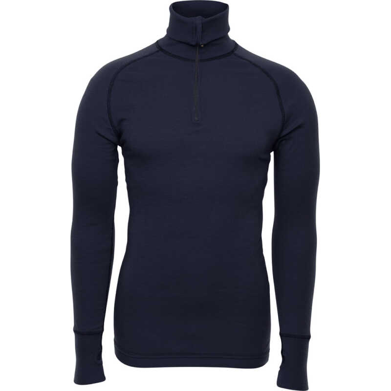 Brynje Unisex Arctic Zip Polo Shirt Navy Brynje Unisex Arctic Zip Polo Shirt Navy
