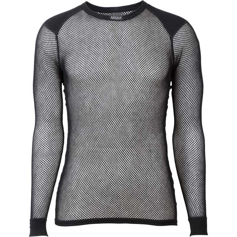 Brynje Unisex Wool Thermo Shirt with Inlay Black