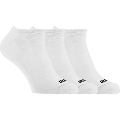 Bula Men's 3pk No Show Socks White