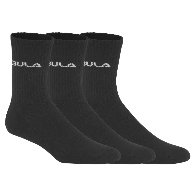 Bula Men's Classic Socks 3pk Black