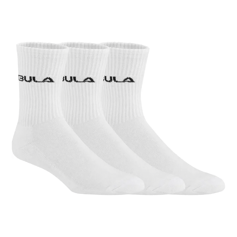 Bula Men's Classic Socks 3pk White