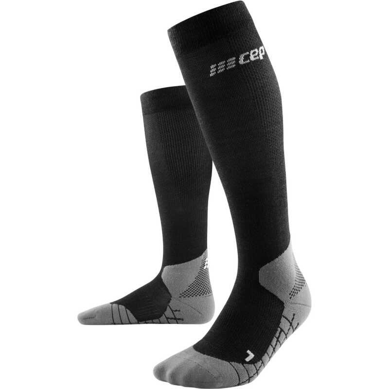 CEP Women's Hiking Light Merino Tall Compression Socks Black