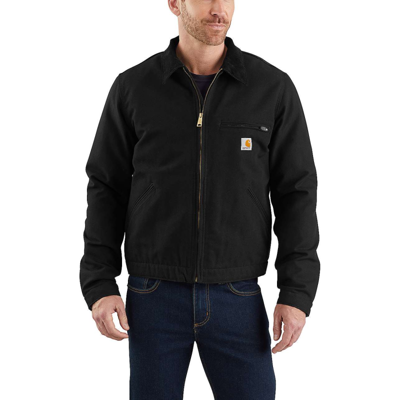 Carhartt Men's Duck Detroit Jacket Black Carhartt Men's Duck Detroit Jacket Black