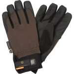Chevalier Men's Windblocker Shooting Gloves Leather Brown