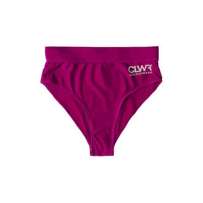 ColourWear Women's High Waist Bikini Bottom Purple