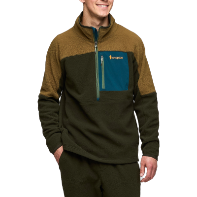 Cotopaxi Men's Abrazo Half-Zip Fleece Jacket Live Oak And Woods